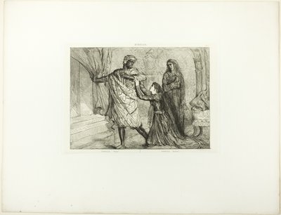 ¡Vete!, lámina 7 (acto 3, escena 4) de Otelo de Théodore Chassériau