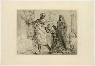 ¡Lejos!, placa siete de Otelo de Théodore Chassériau