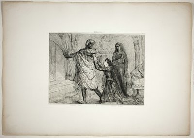 ¡Fuera!, plato siete de Otelo de Théodore Chassériau