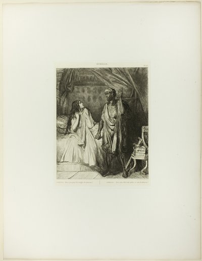 ¿Has rezado esta noche, Desdémona, plato doce de Otelo. de Théodore Chassériau