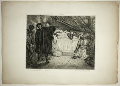 Oh perro espartano, placa quince de Otelo de Théodore Chassériau