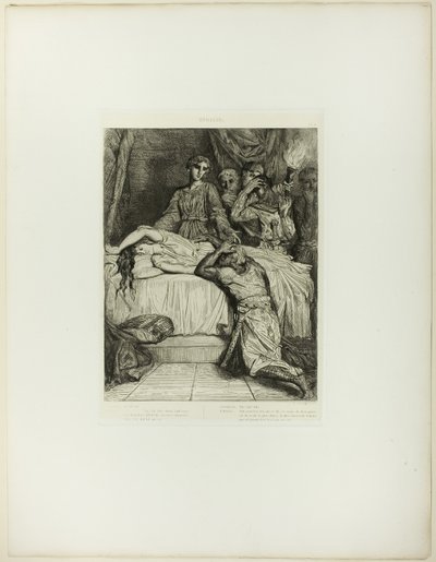 ¡Oh! ¡Oh! ¡Oh!, lámina catorce de Otelo de Théodore Chassériau