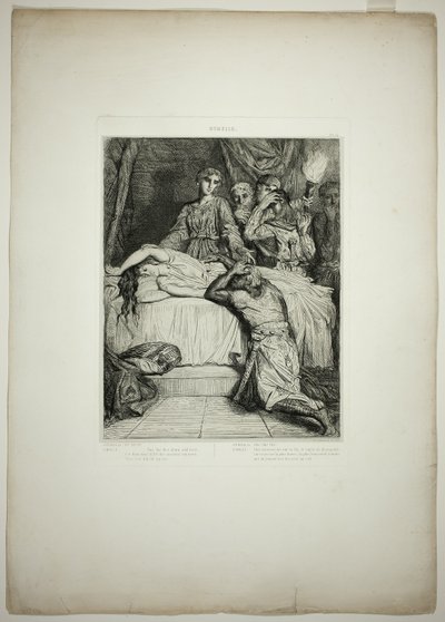 ¡Oh! ¡Oh! ¡Oh!, plato catorce de Otelo. de Théodore Chassériau