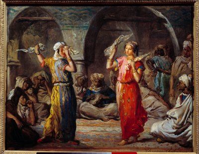 Orientalismo: “Danza de los tejidos: bailarinas marroquíes” de Théodore Chassériau
