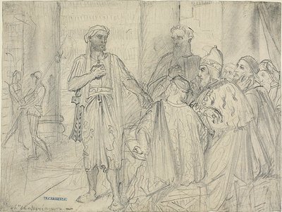 Discurso de Otelo a los senadores de Venecia de Théodore Chassériau