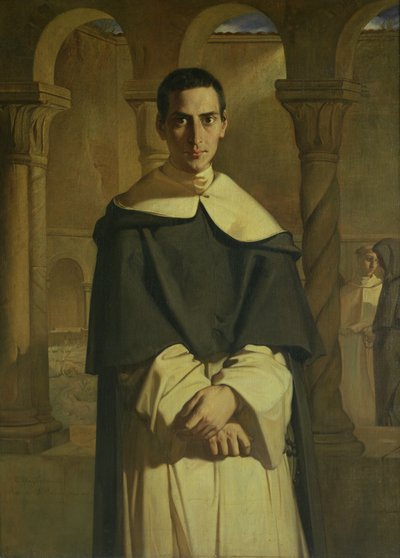 Retrato de Jean Baptiste Henri Lacordaire (1802-61), prelado y teólogo francés, 1841 de Théodore Chassériau