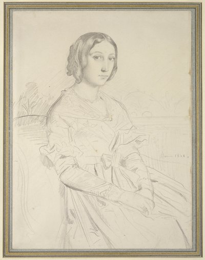 Retrato de una joven, 1841 de Théodore Chassériau