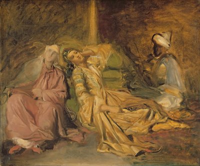 Estudio para el Interior de un Harén de Théodore Chassériau