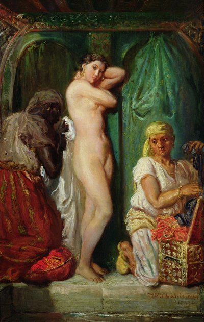 El baño en el harén, 1849 de Théodore Chassériau