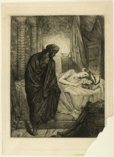 Sin embargo, debe morir, placa once de Otelo de Théodore Chassériau