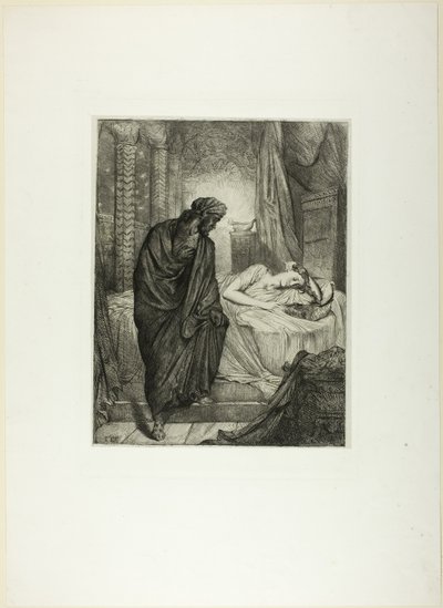 Sin embargo, debe morir, lámina once de Othello de Théodore Chassériau