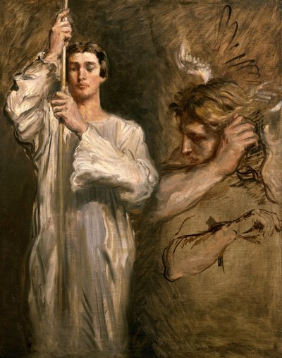 Joven Sosteniendo una Cruz de Théodore Chassériau
