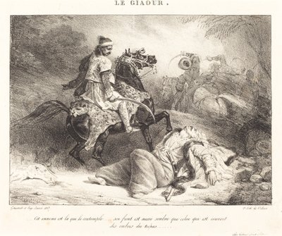El Giaour de Théodore Gericault and Eugène Louis Lami