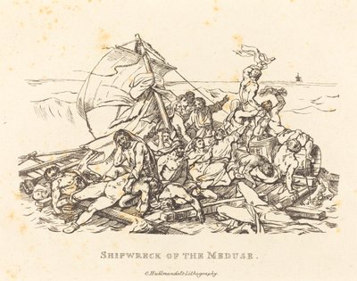 Naufragio de la Medusa de Théodore Gericault and Nicolas Toussaint Charlet