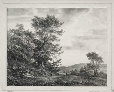 Paisaje con figuras, 1817 de Jean Antoine Theodore Gudin