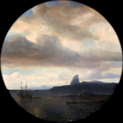 Villegagnon entrando en la Bahía de Río de Janeiro el 10 de noviembre de 1555 de Jean Antoine Theodore Gudin