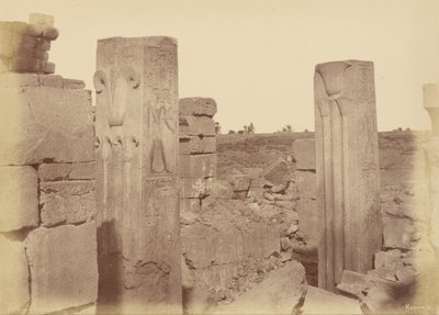 Karnak, Columnas de Loto de Thotmes III de Théodule Devéria