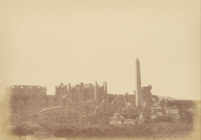 Vista General del Palacio de Karnak de Théodule Devéria