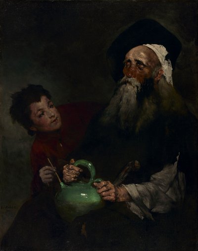 Lazarillo de Tormes y su maestro ciego, antes de 1880 de Auguste Theodule Ribot