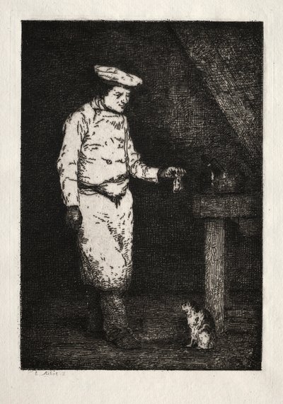 El almuerzo del gato de Auguste Theodule Ribot