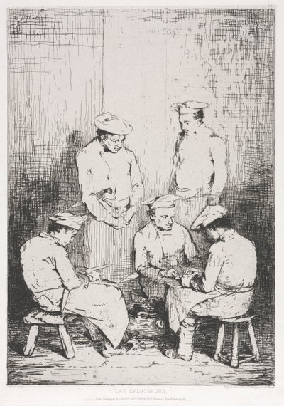 Los Peladores de Patatas de Auguste Theodule Ribot