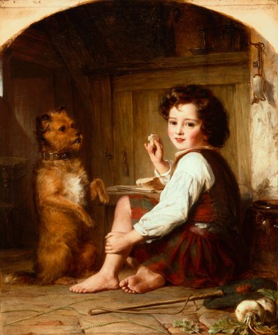 Mendigando por Pan de Thomas Francis Dicksee