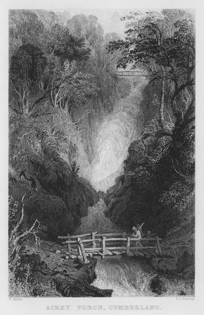Airey Force, Cumberland de Thomas (after) Allom