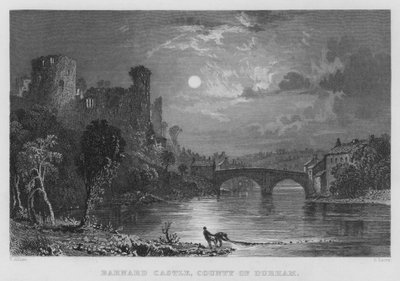 Castillo de Barnard, Condado de Durham de Thomas (after) Allom