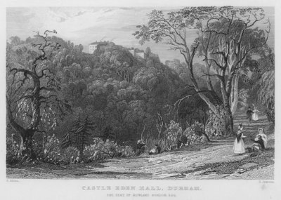 Castillo Eden Hall, Durham, la residencia de Rowland Burdon de Thomas (after) Allom
