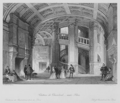 Castillo de Chambord, cerca de Blois de Thomas (after) Allom