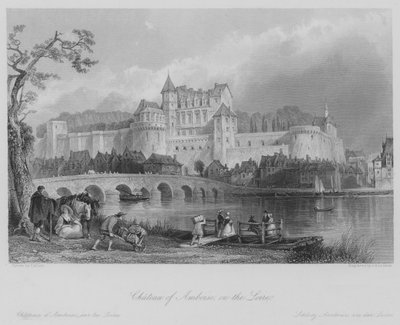 Castillo de Amboise, en el Loira de Thomas (after) Allom