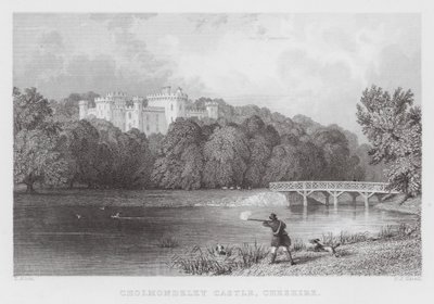 Castillo de Cholmondeley, Cheshire de Thomas (after) Allom