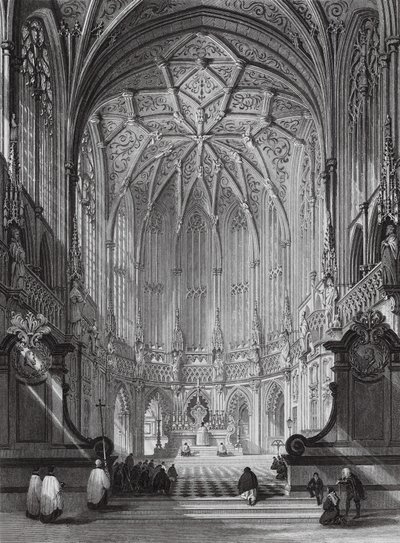 Iglesia de Santiago, Lieja (grabado) de Thomas (after) Allom