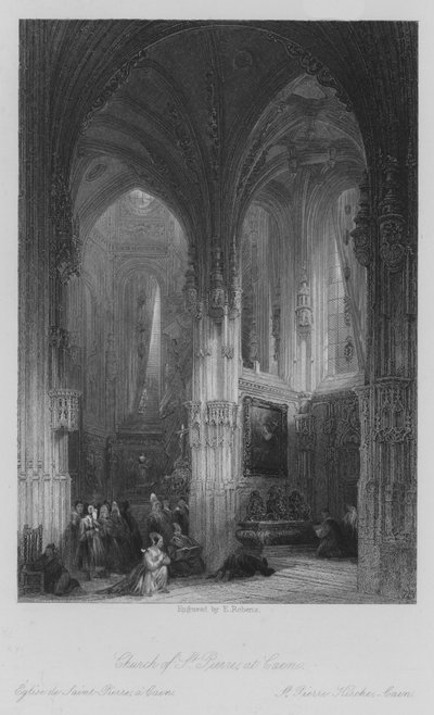 Iglesia de San Pedro, en Caen de Thomas (after) Allom