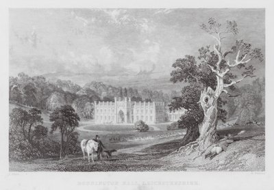 Donnington Hall, Leicestershire de Thomas (after) Allom