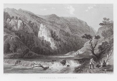 Dovedale, Derbyshire de Thomas (after) Allom