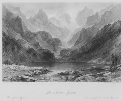 Lago de Gaube, Pirineos de Thomas (after) Allom