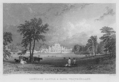 Castillo y Parque Lowther, Westmorland de Thomas (after) Allom