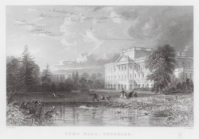 Lyme Hall, Cheshire (grabado) de Thomas (after) Allom