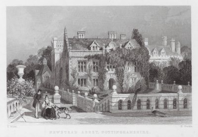 Abadía de Newstead, Nottinghamshire de Thomas (after) Allom