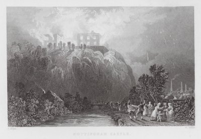 Castillo de Nottingham de Thomas (after) Allom