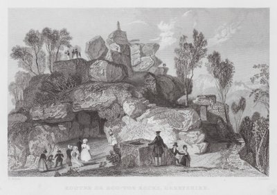 Rooter o Roo-tor Rocks, Derbyshire de Thomas (after) Allom