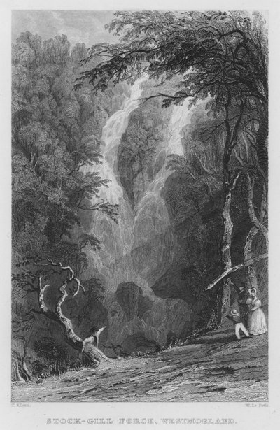Stock-Gill Force, Westmorland de Thomas (after) Allom