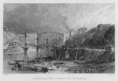 Sunderland, Condado de Durham de Thomas (after) Allom