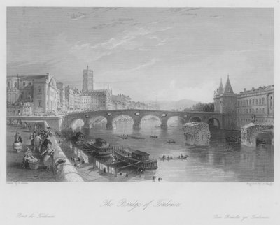 El Puente de Toulouse (grabado) de Thomas (after) Allom