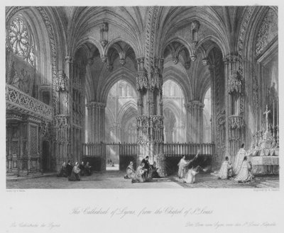 La Catedral de Lyon, desde la Capilla de San Luis de Thomas (after) Allom