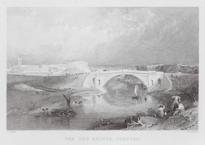 El nuevo puente, Chester de Thomas (after) Allom