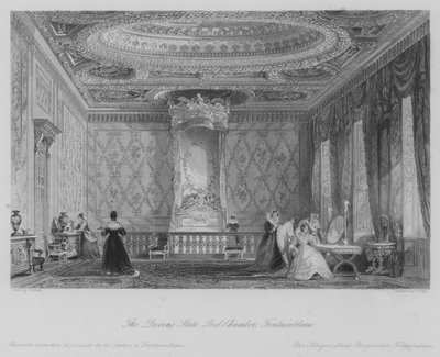 La Cámara de Estado de la Reina, Fontainebleau de Thomas (after) Allom