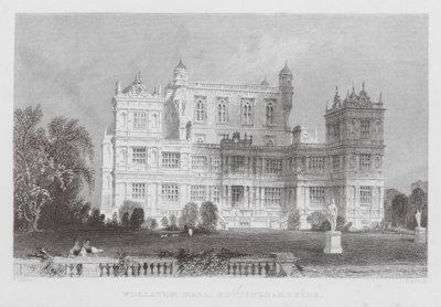 Wollaton Hall, Nottinghamshire (grabado) de Thomas (after) Allom