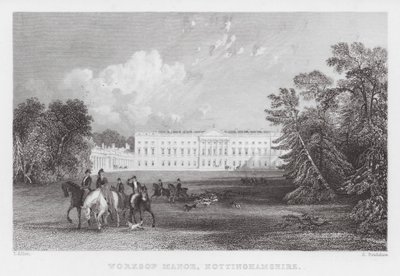 Worksop Manor, Nottinghamshire de Thomas (after) Allom